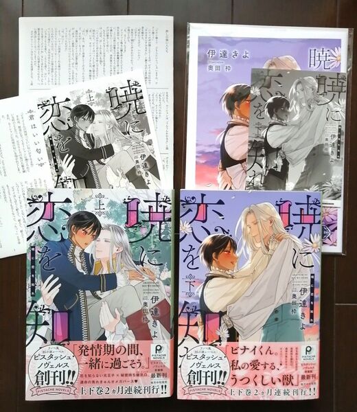 ◇ 暁に恋を知れ 上下 2冊セット / 伊達きよ ◇