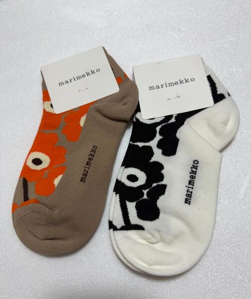 新品未使用 マリメッコ marimekko ソックス 靴下2足