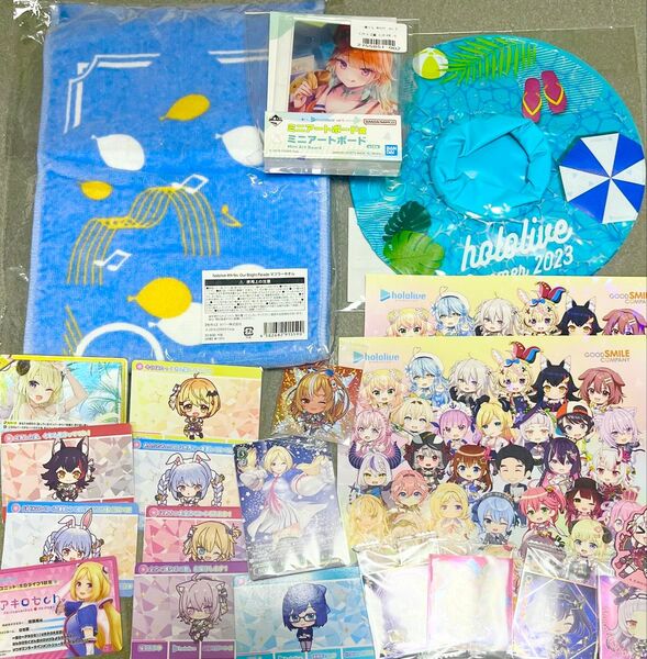 ホロライブ カード ステッカー マフラータオル アクリル グッズまとめ expo 星街すいせい さくらみこ 白上フブキ 兎田ぺこら