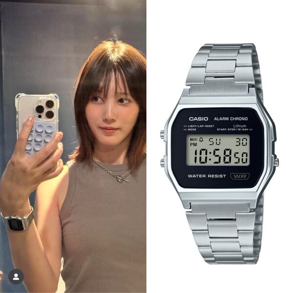 CASIO CLASSIC A158WEA-1JF 本田翼愛用 チープカシオ カシオ デジタル カシオスタンダード 腕時計