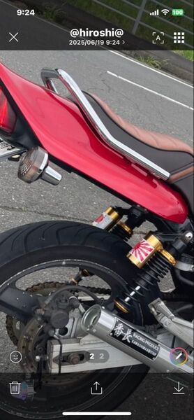 バイク タンデムバーCB400SF前期nc 31タンデムバー