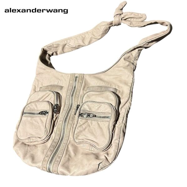Alexander Wang shoulder bag pastel pink レザー ショルダーバッグ パステルピンク 本革