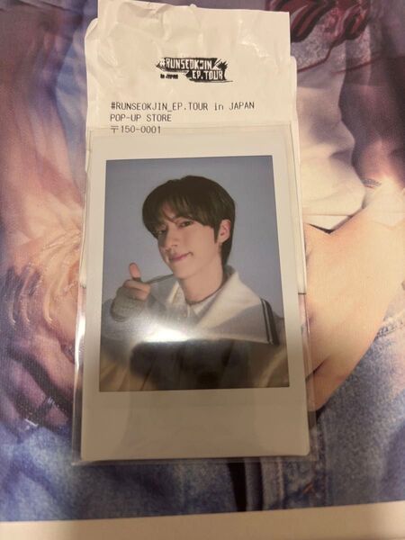 BTS ジン JIN POP-UP ポップアップ RUNSEOKJIN in JAPAN 公式インスタントフォトカード チェキ