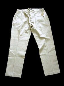  unused 33/30[ free shipping ] Brooks Brothers ga- men to large cotton chino pants draw -stroke ring superfine SOHO FIT khaki W approximately 81-85cm