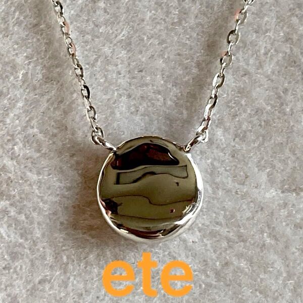 【最終価格】ete K10WG ネックレス コイン