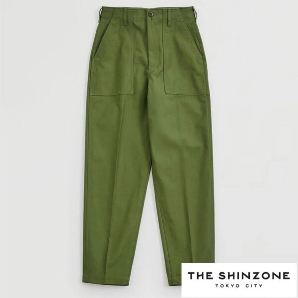 着用1回!THE SHINZONE BAKER PANTS WOMEN シンゾーン ベイカーパンツ 34 カーキ ミリタリー