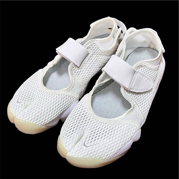 NIKE ナイキ ウィメンズ エアリフト ブリーズ 25cm ブラック スニーカー エアリフト 足袋 AIR RIFT 白