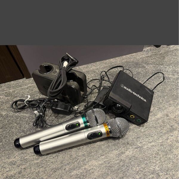 audio-technica 赤外線ワイヤレスレシ-バ-・AT-CR701/マイク・AT-CLM701TA/B/DWC1000