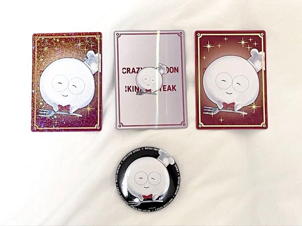 いきなりステーキ× CR crazy raccoon コラボ ランダム 缶バッジ カード Jasper じゃすぱー