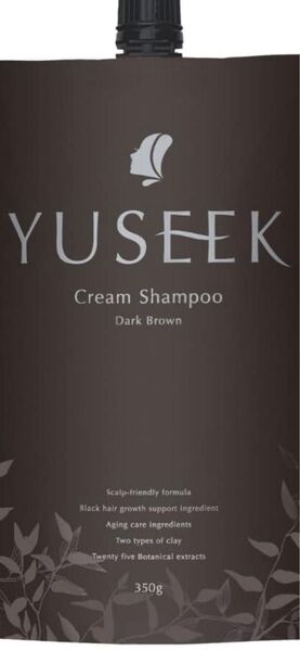★新品★未使用★未開封★YUSSEKクリームシャンプーダークブラウン350g★