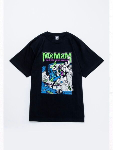 キン肉マン x MxMxM “四次元殺法 SKATEBOARDS” マモミ ブラック 半袖 Tシャツ XXL メンズ レディース