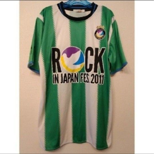 ロッキンジャパンフェス 2011サッカー ユニフォーム Tシャツ Lサイズ 半袖 フットサル 夏フェス