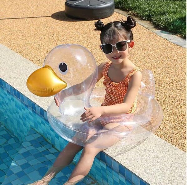 あひる 浮き輪 キッズフロート プール ビーチ 水着 アヒル うきわ 浮輪 子供用