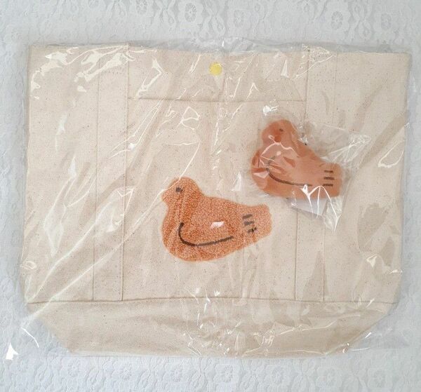 豊島屋グッズ 鳩の日鳩もこトート & 本店限定鳩ホルダー セット