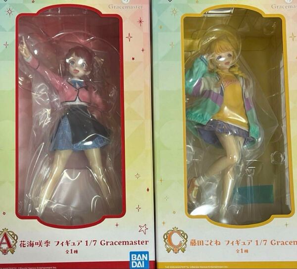一番くじ 学園アイドルマスター Part 2 A C 賞 花海咲季 藤田ことね 未開封 1/7 スケール セット 学マス