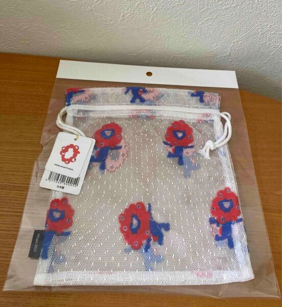 新品 万博 ミャクミャク レース キンチャクポーチ ミャクミャクカラー 希少