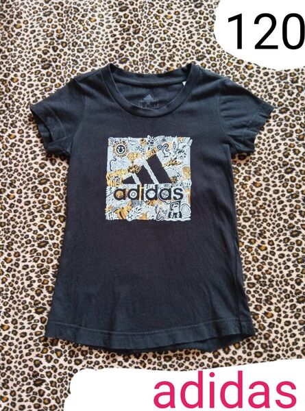 adidas キッズ 男の子 120 半袖 Tシャツ スポーツ ロゴプリント ゴールド サッカー バスケ アディダス 子供服