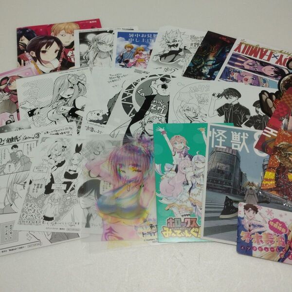 漫画 特典 ペーパー イラストカード ポストカード まとめ売り 大量 22点 青年漫画 少年漫画 五等分の花嫁 ロシデレ 推しの子