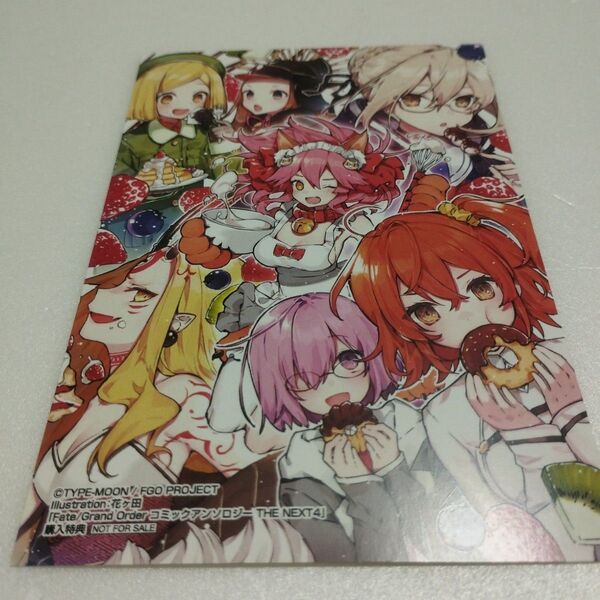 FGO Fate/Grand Order イラストカード 特典 ポストカード マシュ 藤丸立香 タマモキャット セイバー 非売品