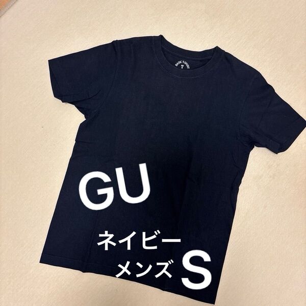 GU レギュラーフィット ベーシックTシャツ Tシャツネイビー S 半袖Tシャツ
