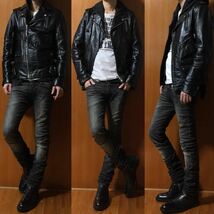 BALMAIN 09AW Leather perfecto レザーパーフェクト ライダース ブルゾン_画像8