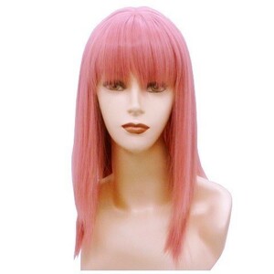  free shipping cosplay wig (aeat-TF smoky pink wig net attaching ) long wig Halloween komike anime game manga fancy dress 