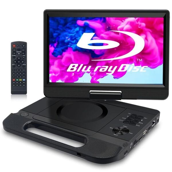 FANGOR ポータブルブルーレイプレーヤー 10.1インチ 回転式 hdmi