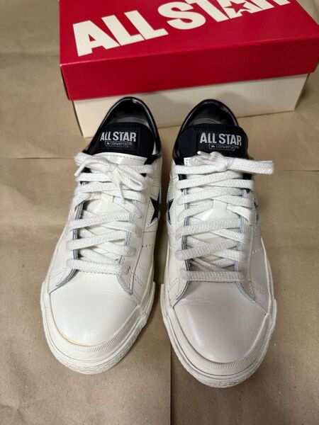converse コンバース ONE STAR J ワンスター J WHITE/BLACK 23cm