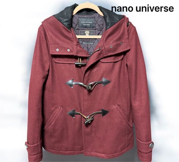 ナノユニバース ITALIAN MELTON ダッフルコート L ウールカシミヤ混