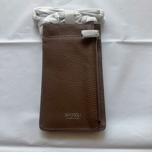 本革 スマホショルダーブラウン