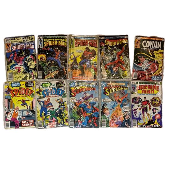 MARVELコミック10冊まとめ売り Spider-Man Superman Conan 他 アメコミ ビンテージ