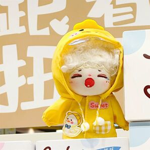 10cmぬいぐるみ用 ぬい服 レインコート 着せ替え 無属性 推し活 アヒル 1点