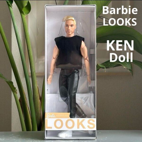 【 新品未開封品 Barbie バービー ルックス ブロンド ヘア ケン 人形 ドール 可動式 ボディ 植毛 金髪 モデル 】