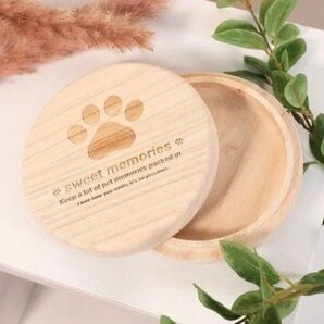 値下げ!【桐箱】ペット メモリアルケース 毛玉ケース 2個セット ひげケース