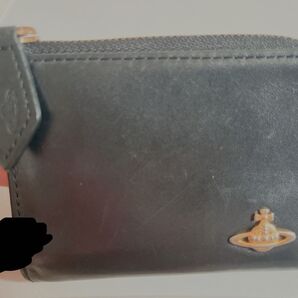 VivienneWestwood 黒レザー カードケース コインケース 定期入れ 薄型 コンパクト財布