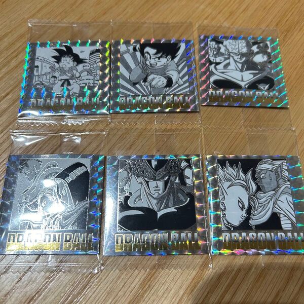 ドラゴンボール 40周年記念 オリジナルイラストレーション シールウエハース 6枚