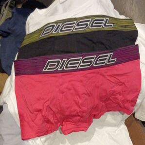 DIESEL ☆ボクサータイプSサイズ 2枚☆ブラック/ピンク☆新品未使用