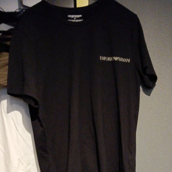 Emporio Armani ☆Tシャツ ブラック Lサイズ☆新品未使用☆店頭8000円以上
