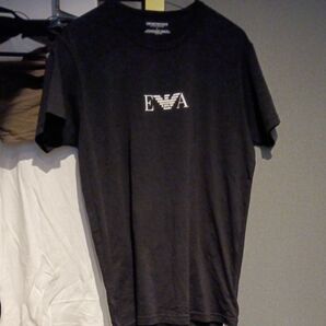 週末クリアランスセール!☆Emporio Armani ☆EA7 Tシャツ ☆ブラック☆新品未使用☆店頭8000円以上