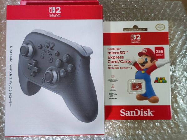 Nintendo Switch 2 Proコントローラー+SanDisk microSD Express Card 256GB