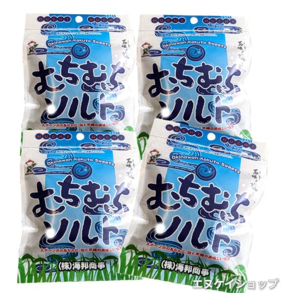 むちむちソルト 37g ×4袋 石垣島の塩 使用 海邦商事 塩黒糖 沖縄旅行 沖縄観光 スポーツ 熱中症対策 ミネラル 送料無料