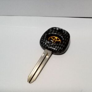 新品 長期保管品 適合車種不明 トヨタ カーボン調? ブランクキー 合い鍵 ブランクキー