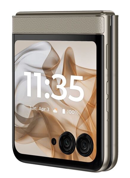 Motorola razr50 サンドクリーム