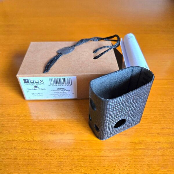 値下げ不可 PIPELINE BOX 用 Leather Sleeve Saffiano Leder 電子タバコ VAPE