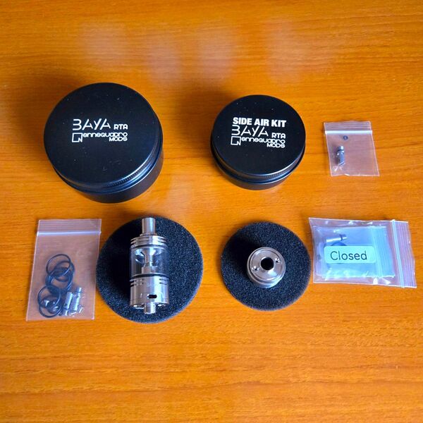 値下げ不可 Ennequadro BAYA RTA LITE アトマイザー 、サイドエアーキット ガラス 電子タバコ VAPE