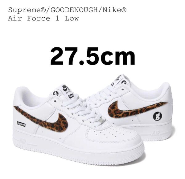 GOODENOUGH × Supreme × Nike Air Force 1 Low "White/Leopard"