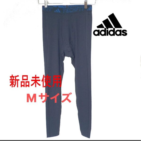 新品(メンズM)アディダス ★adidas TECHFIT テックフィットトレーニング ロングタイツ/ネイビー