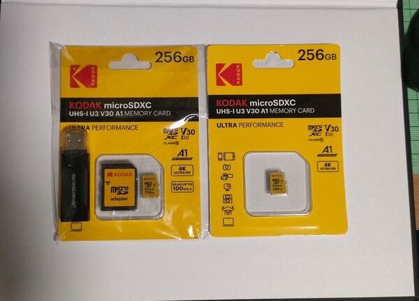 KODAK microSDXC 256GB メモリカード2個セット