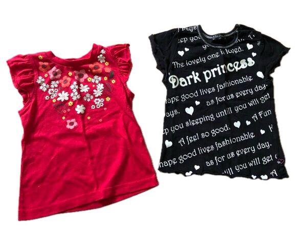 【期間限定】◆トップス 2枚セット 半袖 Tシャツ カットソー 90サイズ