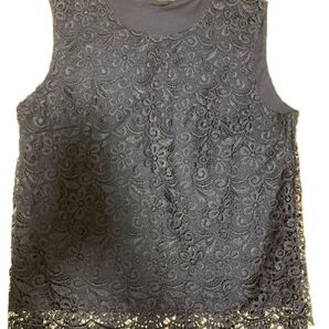 ノースリーブ ネイビー レース 紺色 ユニクロ フォーマル お宮参り お食い初め 七五三 入園式 卒園式 入学式 卒業式 Sサイズ